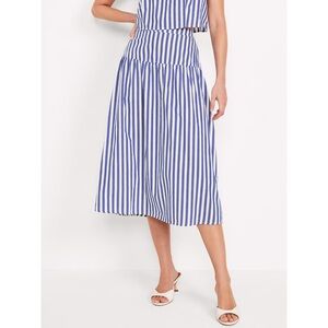 Old Navy Dropped Waist Blue and White Striped Women's Skirt